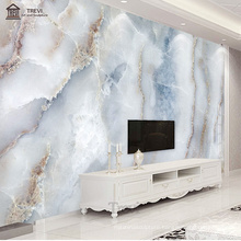 High Quality Statuario Sky Blue Marble Tv Background Wall Tile Slab